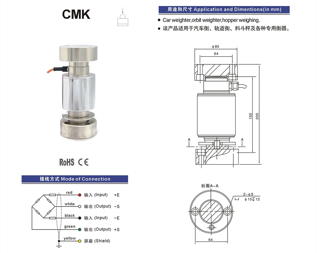 Cmk 10~40t High Accuracy Weight Sensor Truck Scale Load Cell Calibration 40 Ton