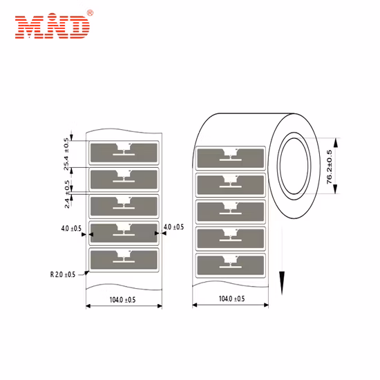 Wholeale 쓰기 가능한 전자 라벨 패시브 종이 스티커 RFID UHF 태그 라이브러리 관리